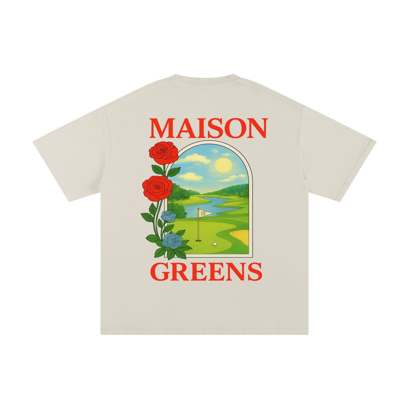 Back Nine Logo Tee - Maison Greens